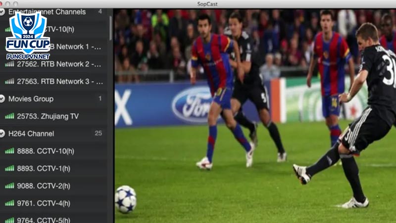 Link trực tiếp bóng đá Sopcast - Xem bóng đá 247 Full HD